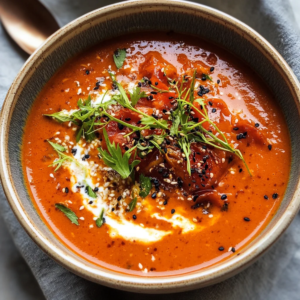 Caramelized Gochujang Tomato Soup