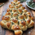 Cheesy Christmas Tree Bread