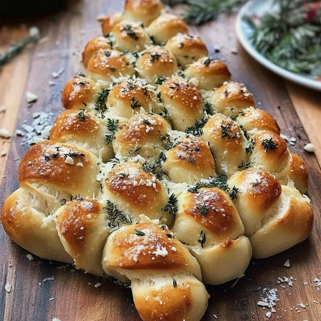 Cheesy Christmas Tree Bread
