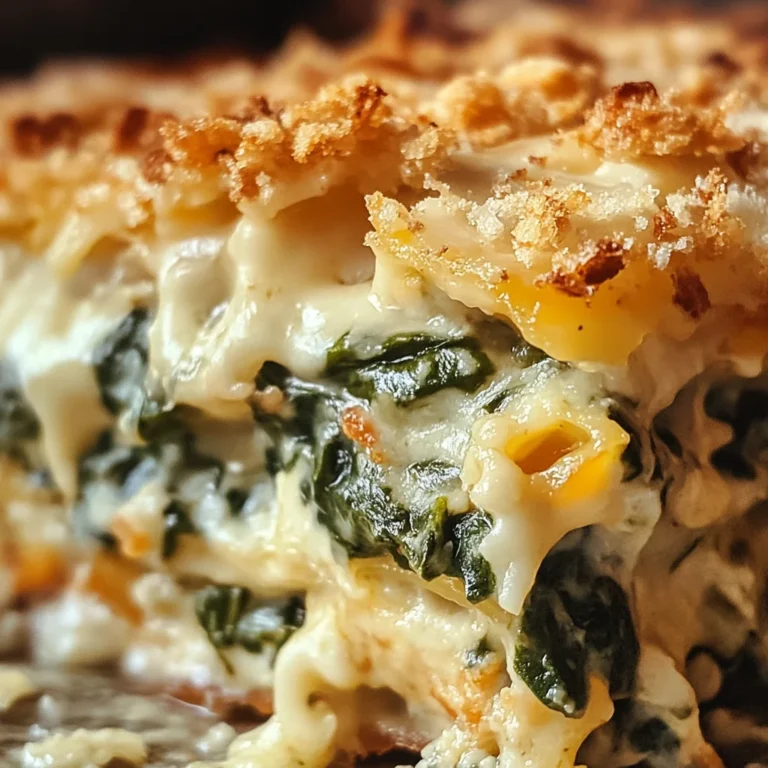 Cheesy Italian Spinach Bake