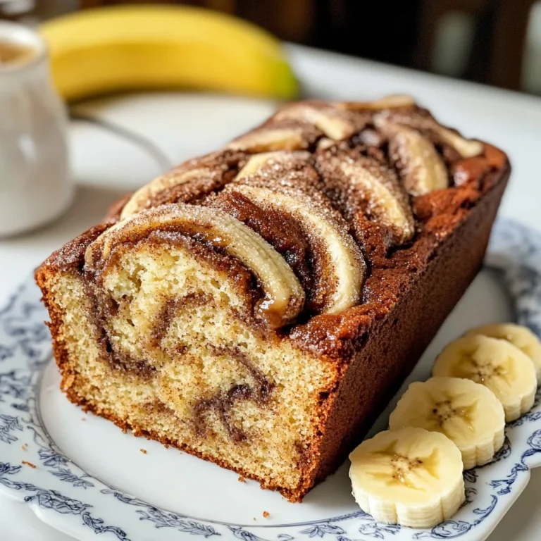 Cinnamon Swirled Banana Bread