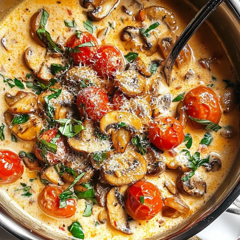 Creamy Tuscan Marry Me Mushrooms