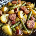 Crock Pot Swamp Potatoes with Sausage & Veggies