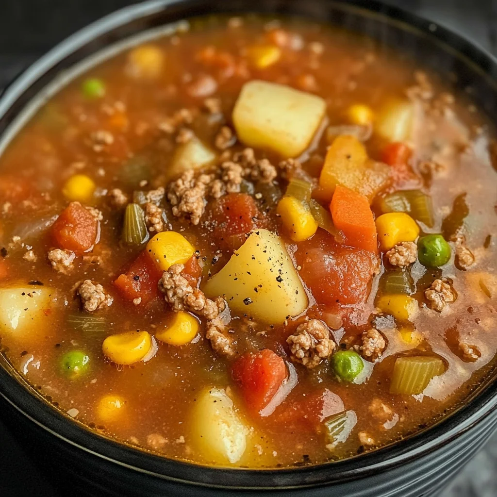 Crockpot Vegetable Beef Soup