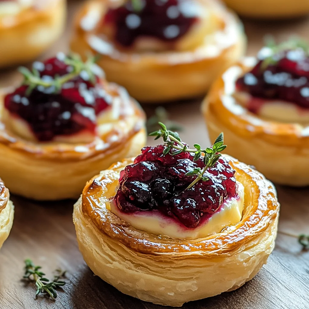 Easy Cranberry Brie Bites