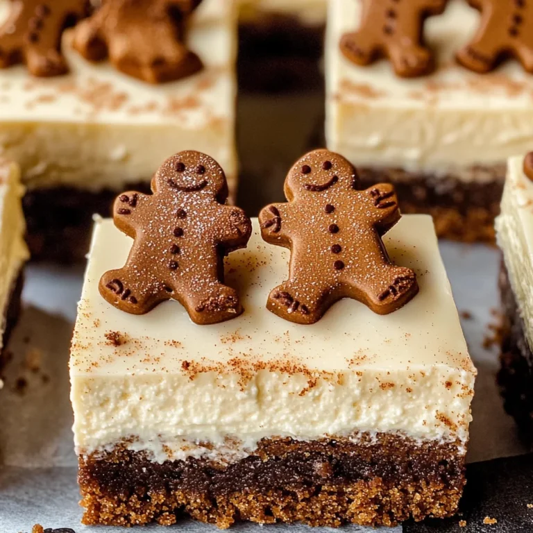 Gingerbread Cheesecake Bars
