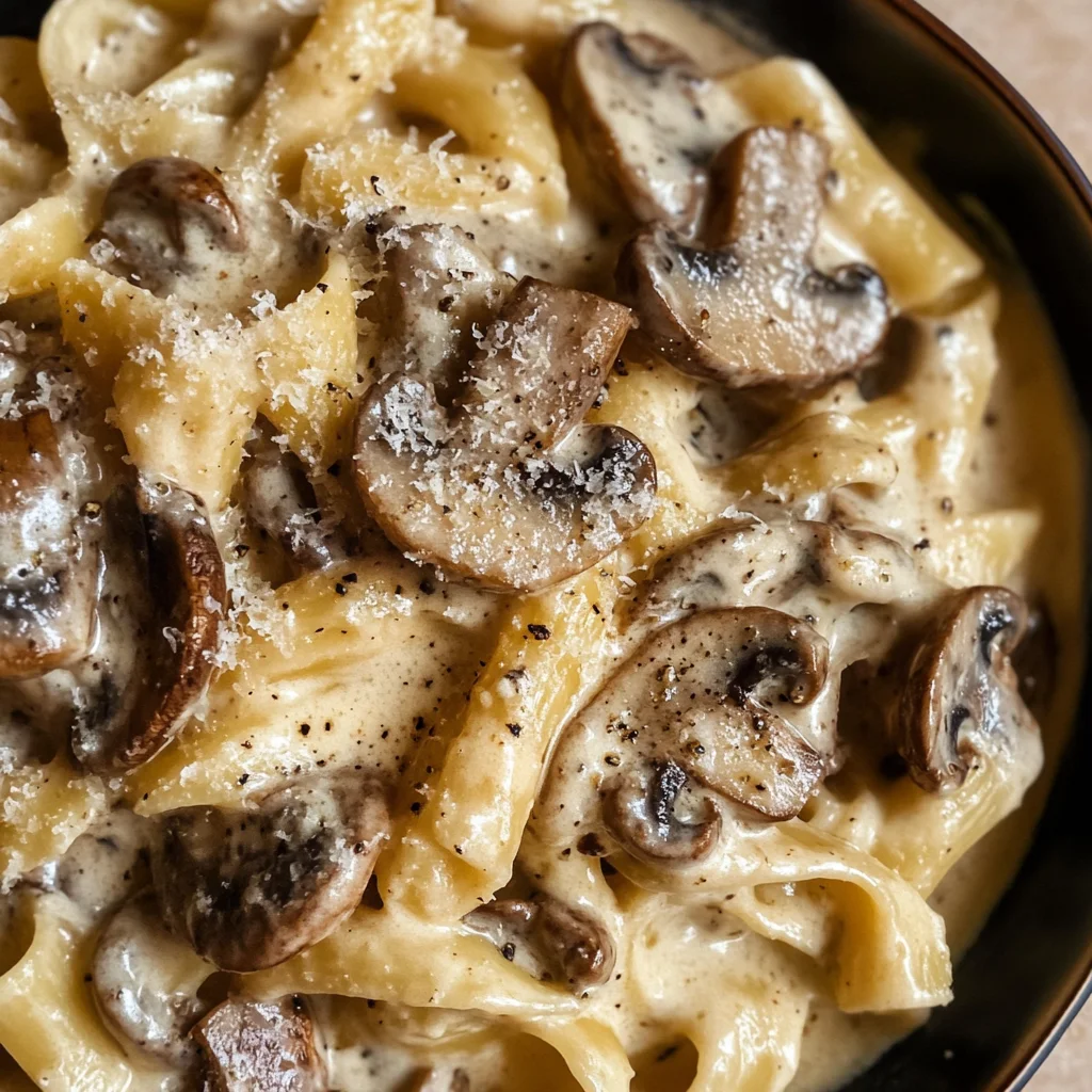 Gorgonzola Truffle Cream Sauce with Mushrooms