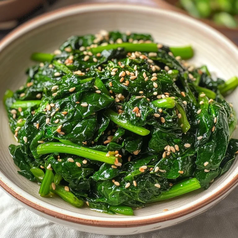 Korean Spinach Side Dish (Sigeumchi Namul)