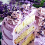 Lavender Cake Recipe with Lavender Buttercream Frosting