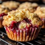 Leftover Cranberry Sauce Coffee Cake Muffins