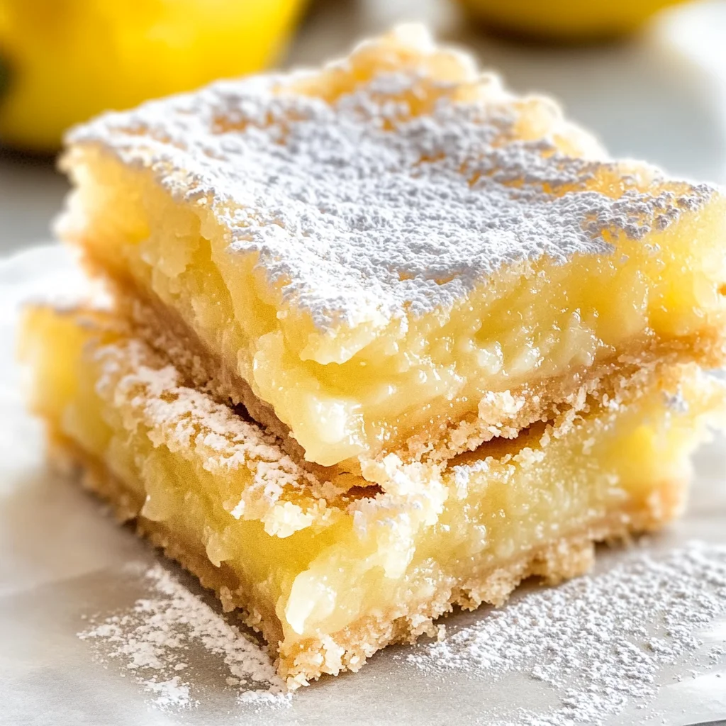 Lemon Bars (with Shortbread Crust!)