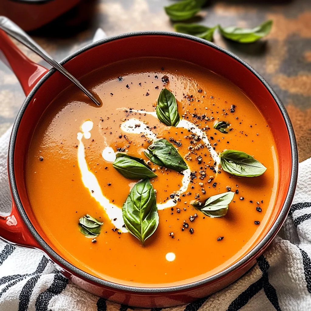 Middle-of-Winter Creamy Tomato Soup (Canned Tomatoes)