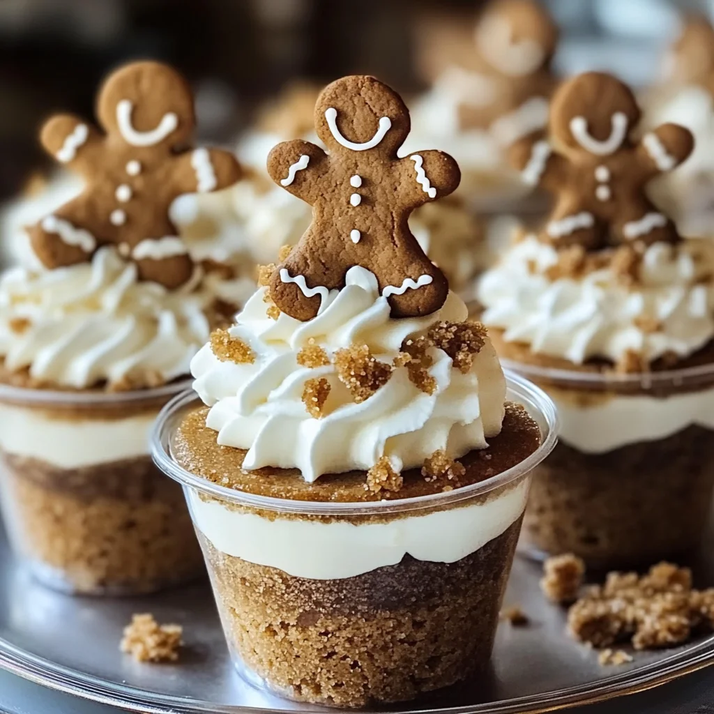 No-Bake Gingerbread Cheesecake Cups Recipe
