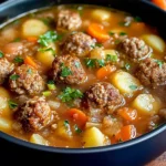 One-Pot Easy Meatball Soup the Whole Family Will Love