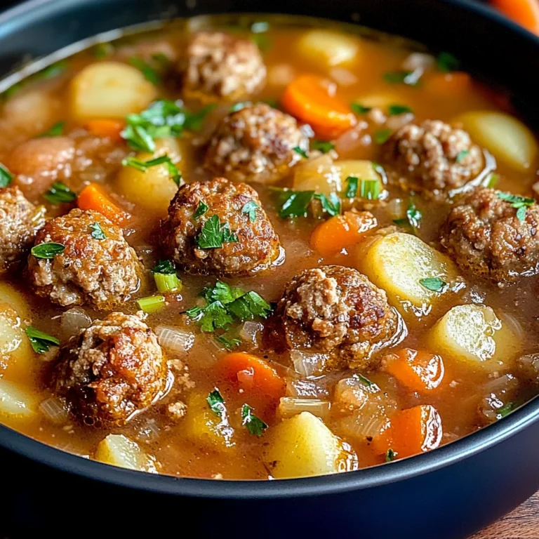 One-Pot Easy Meatball Soup the Whole Family Will Love