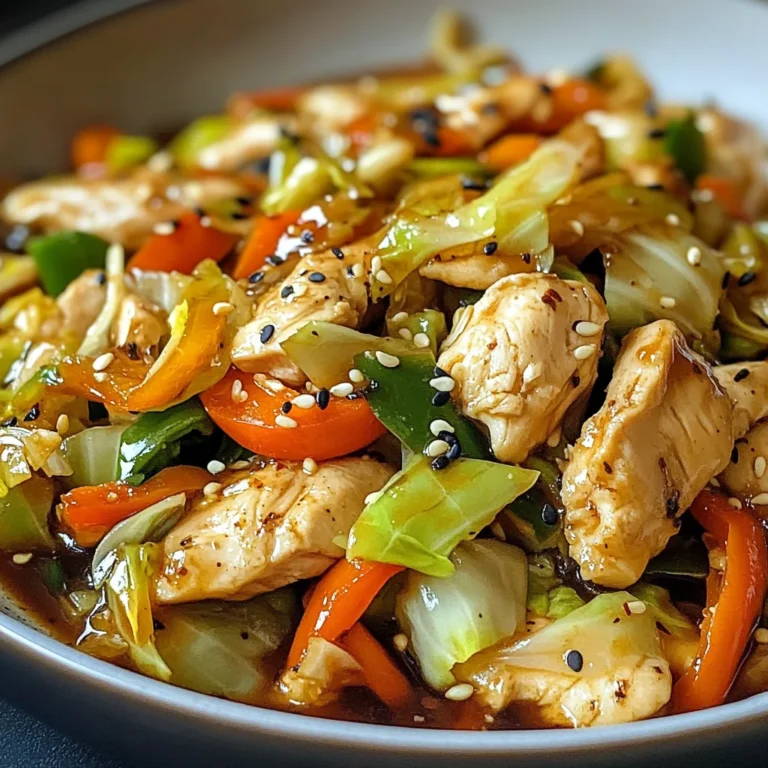 Quick Chicken Cabbage Stir-Fry