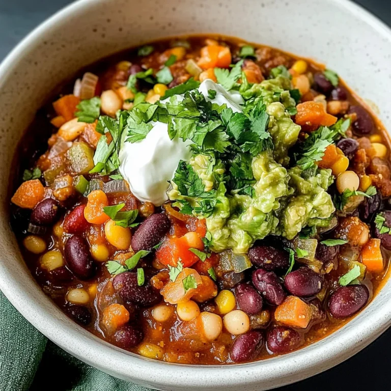 Simple Crockpot Vegetarian Chili Recipe