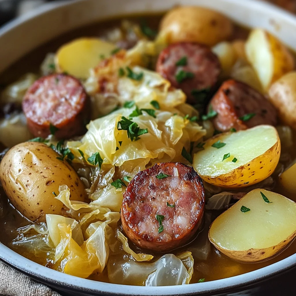 Slow Cooker Cabbage, Sausage, and Potatoes: An Easy and Hearty Meal