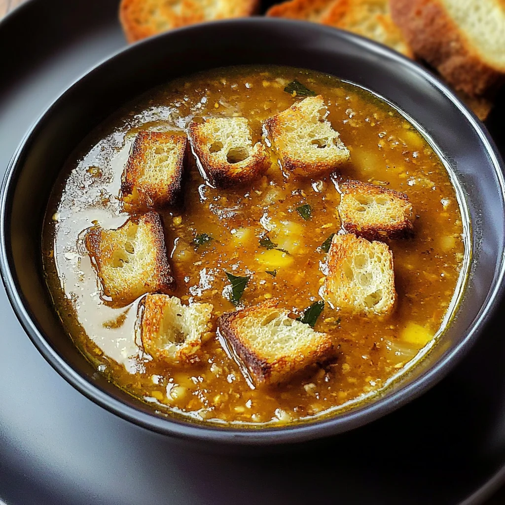 Spanish Garlic Soup Recipe (Vegetarian) - Sopa de Ajo -