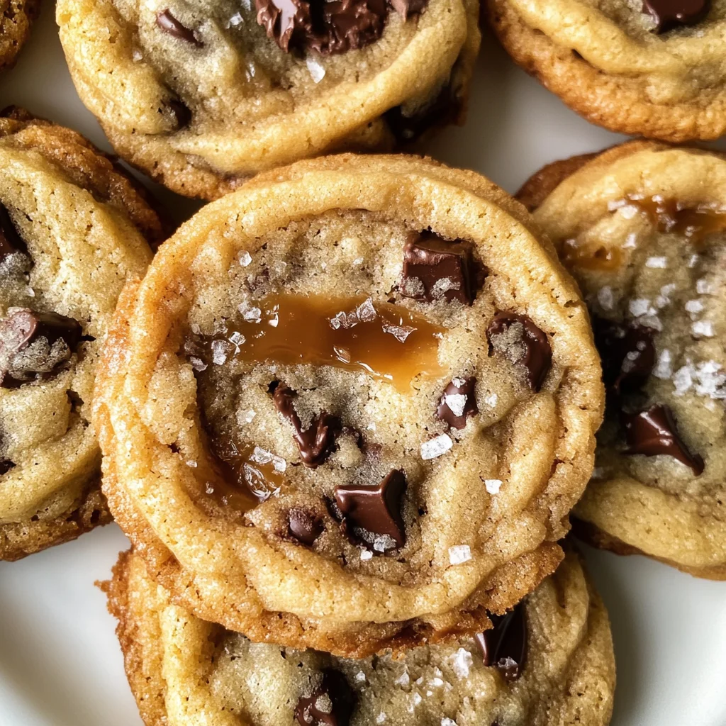 The Best Chewy Salted Caramel Chocolate Chip Cookies