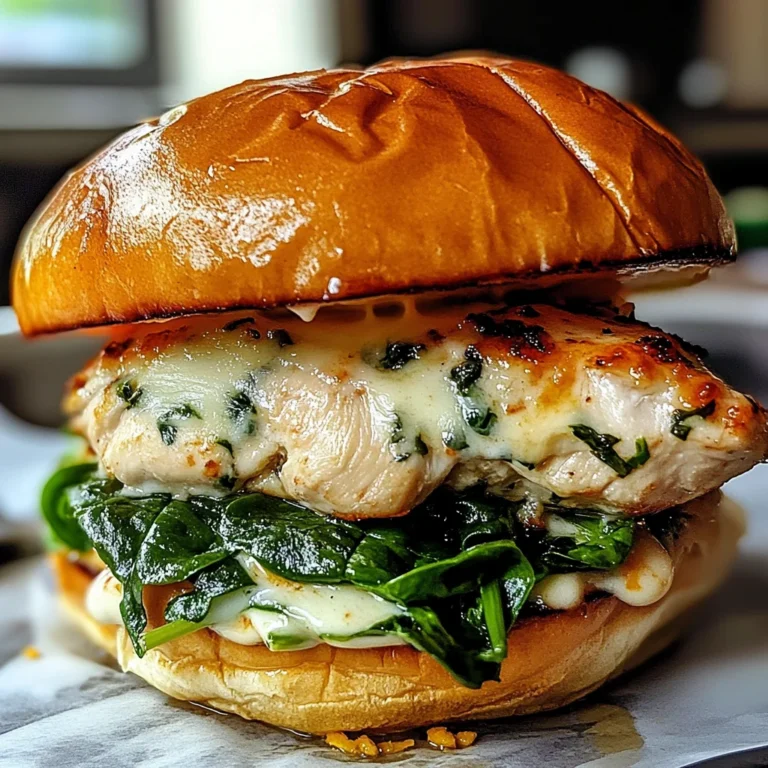 White Cheddar and Spinach Chicken Burgers
