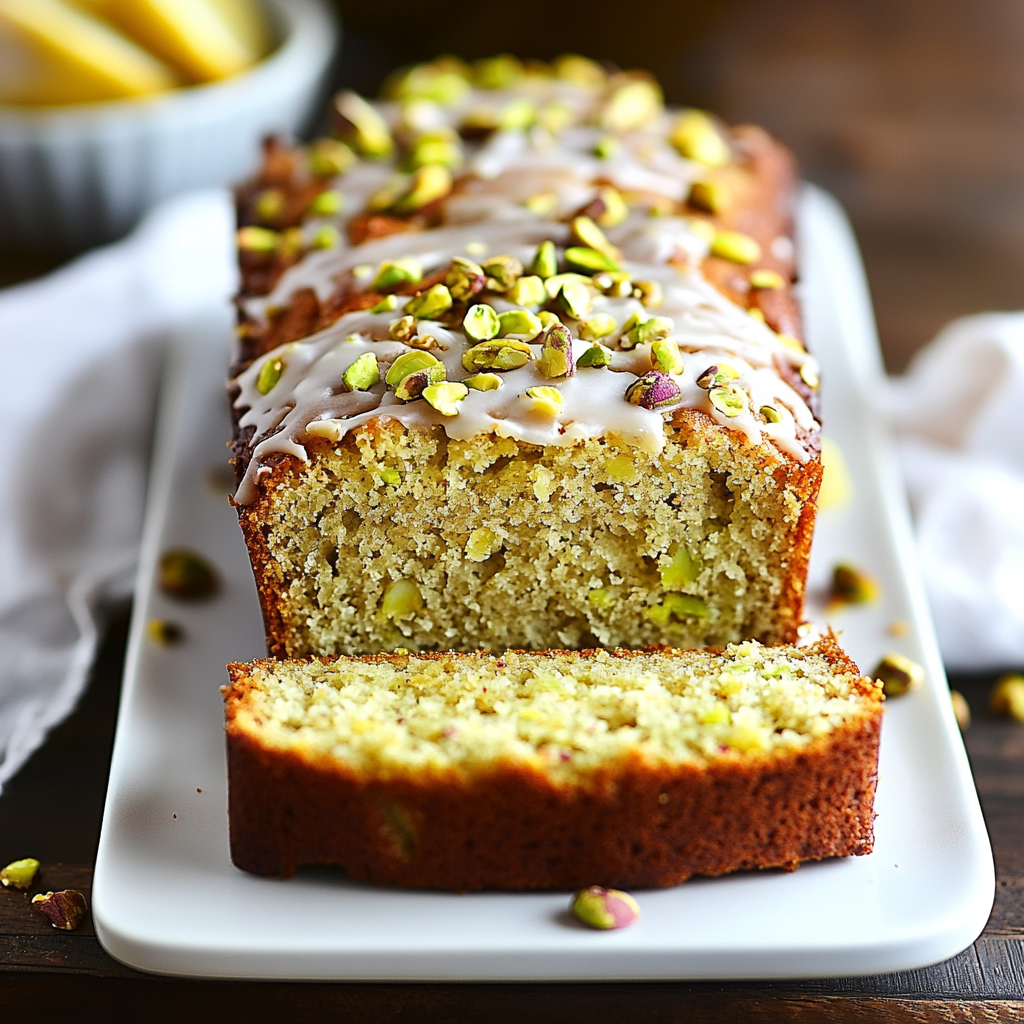 Pistachio Lemon Breakfast Bread
