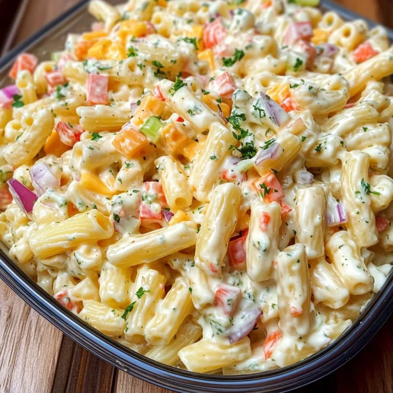 Cheddar Sour Cream Macaroni Salad Recipe