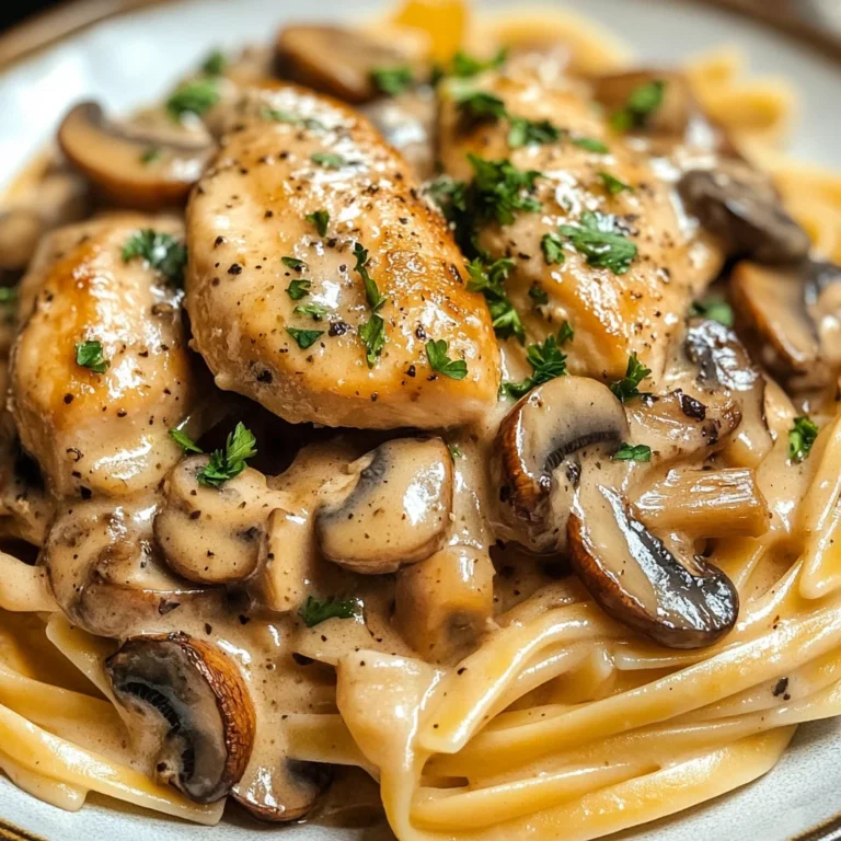 Chicken Marsala Pasta