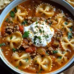 Cozy Lasagna Soup with Bow Tie Pasta for the Soul