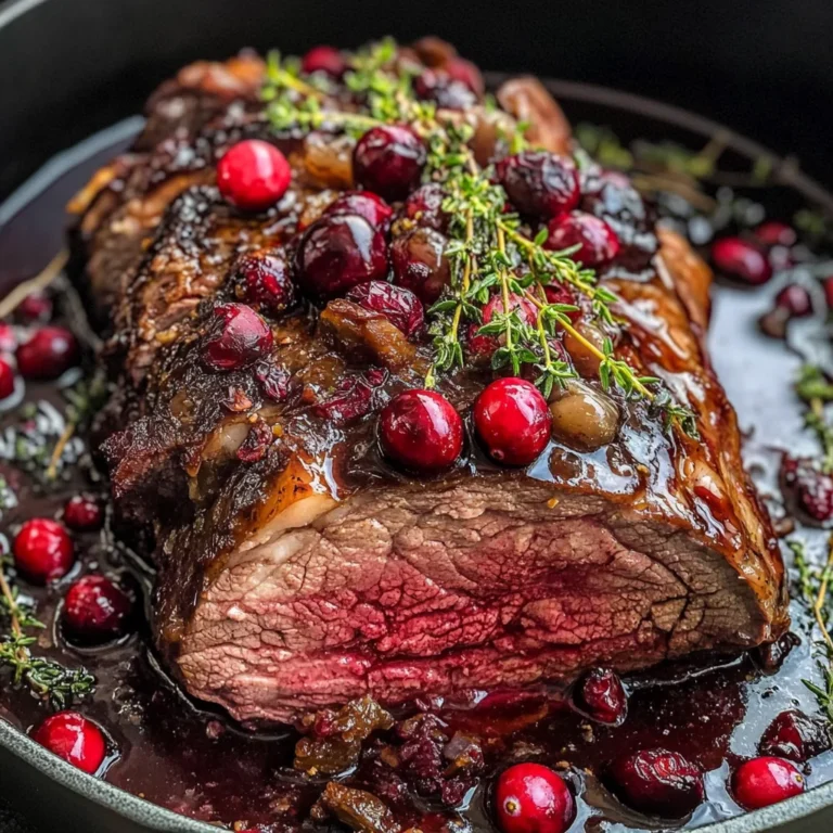 Cranberry Balsamic Roast Beef