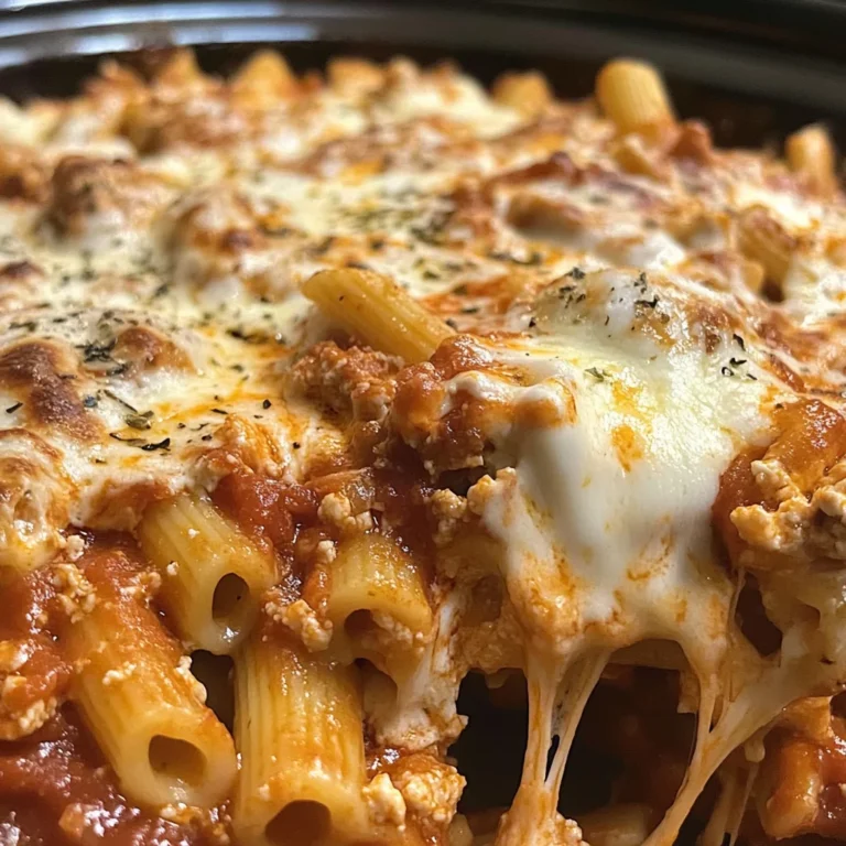 Crock Pot Baked Ziti