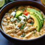 Crockpot Mediterranean White Chicken Chili