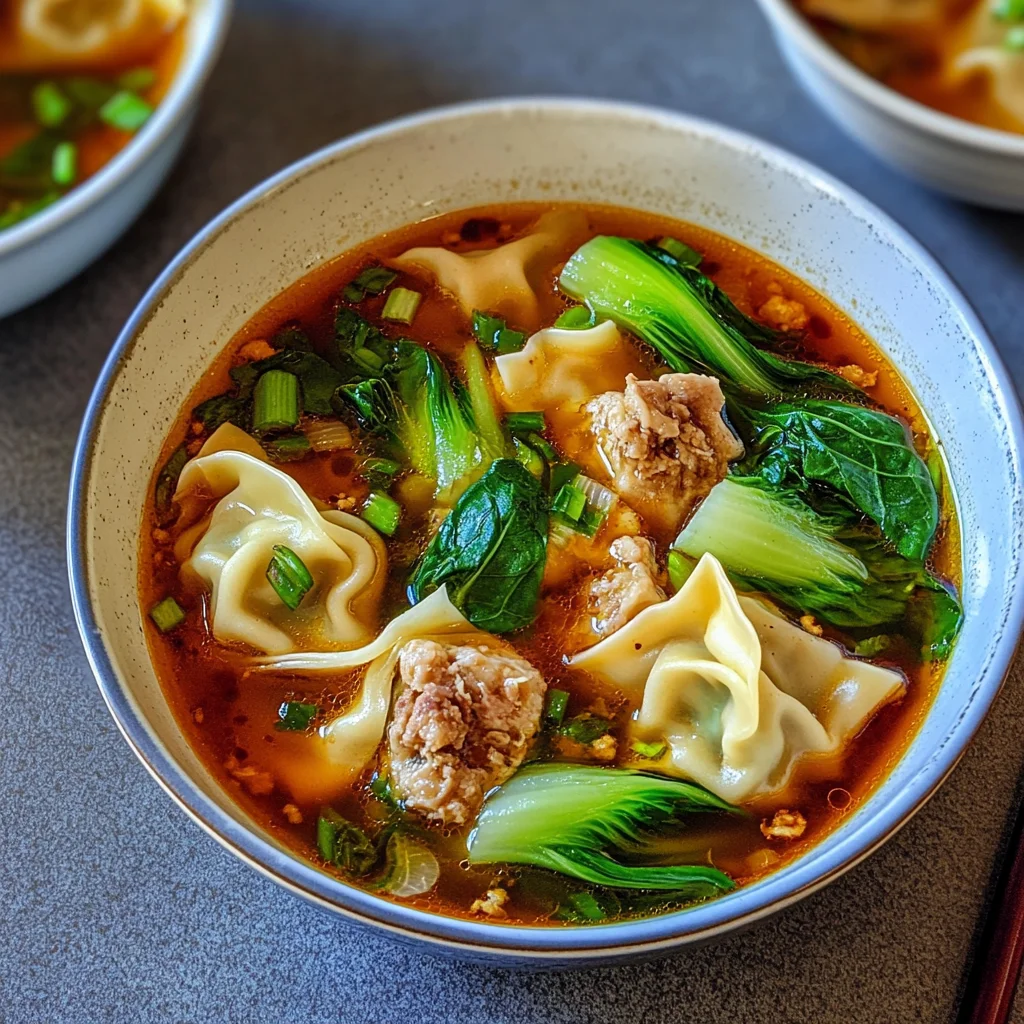 Deconstructed Wonton Soup