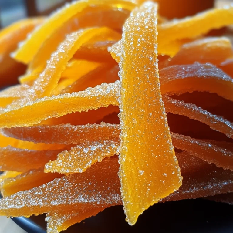 Easy Candied Orange Peel