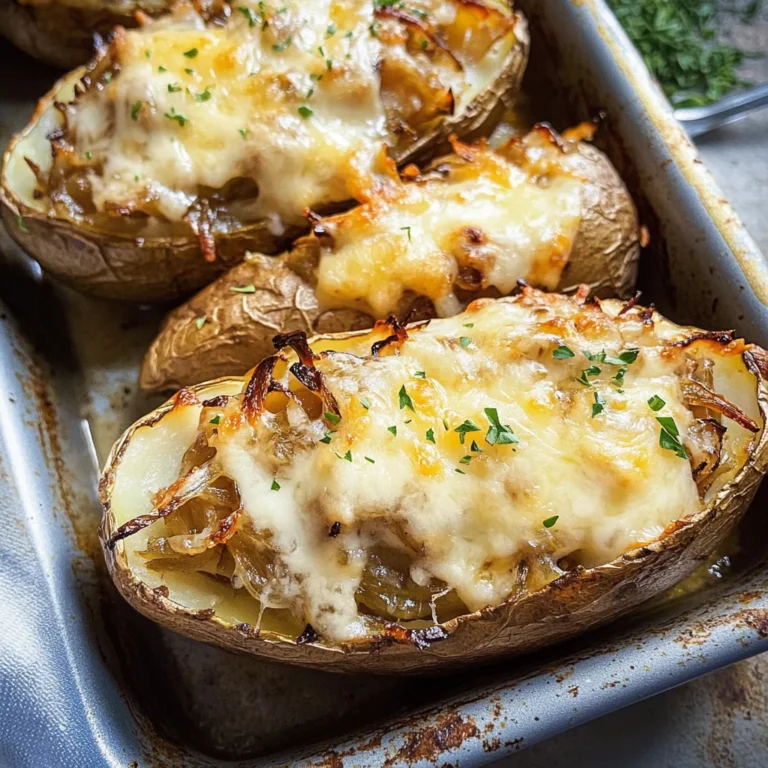 French Onion Baked Potatoes