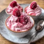 Himbeercreme / 5 Minuten Blitz-Dessert
