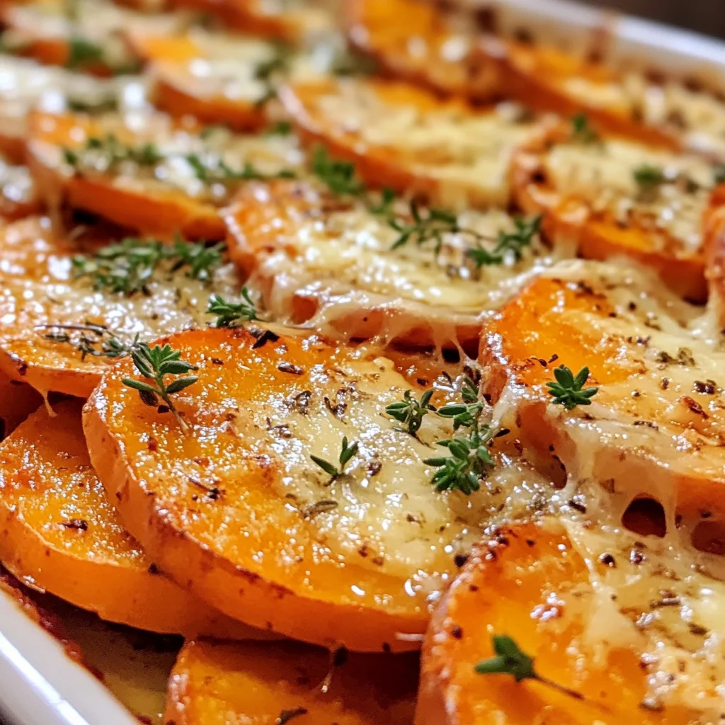 Homemade Garlic Butter Sweet Potato Bake - apple vinegarandcookie