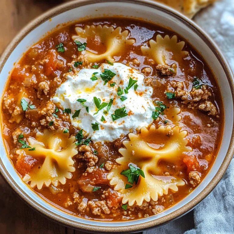 Lasagna Soup