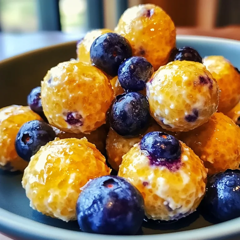 Lemon Blueberry Cottage Cheese Protein Bites