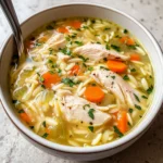 Lemon Chicken Orzo Soup