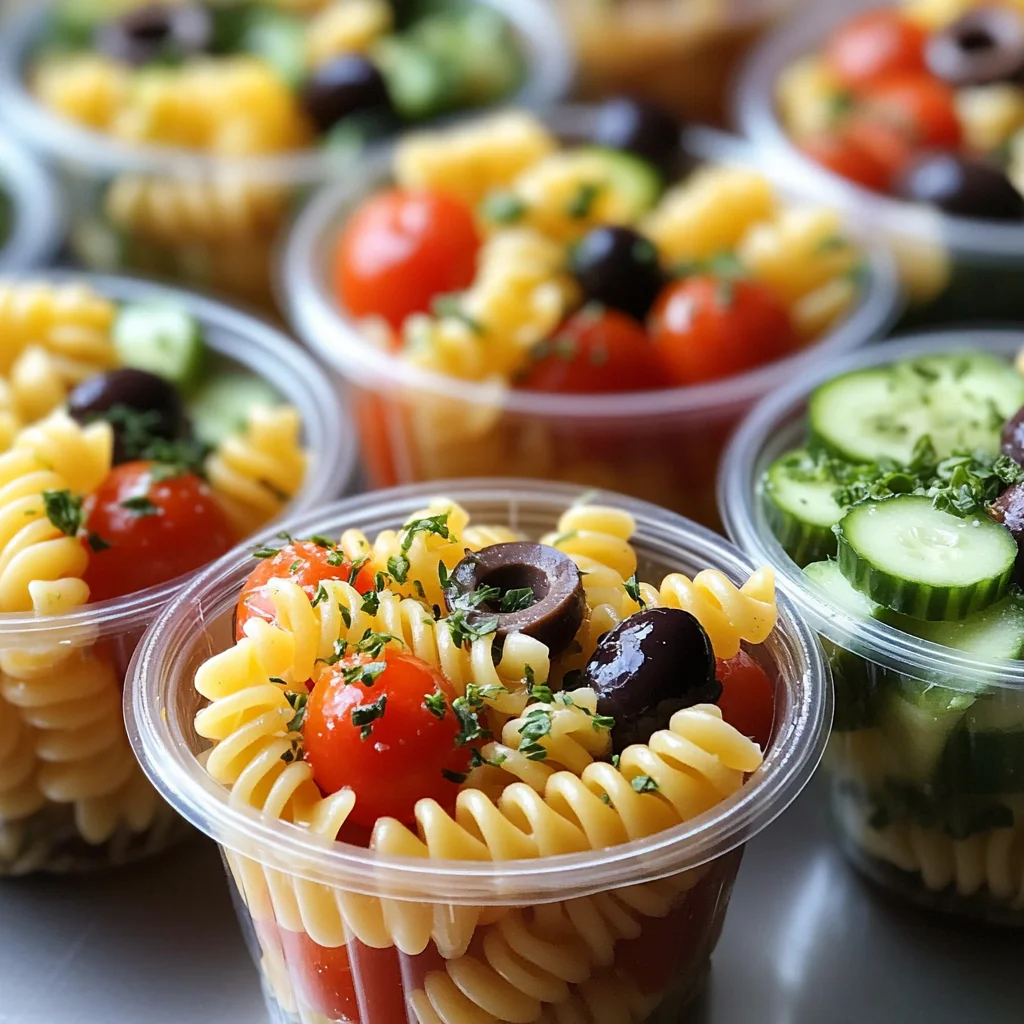 Pasta Salad Cups Recipe