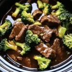 Savory Crock Pot Beef and Broccoli - Alrightwithme