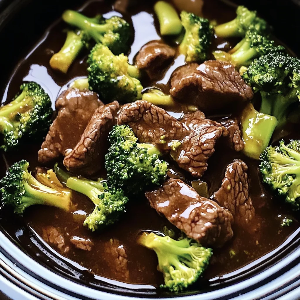 Savory Crock Pot Beef and Broccoli - Alrightwithme