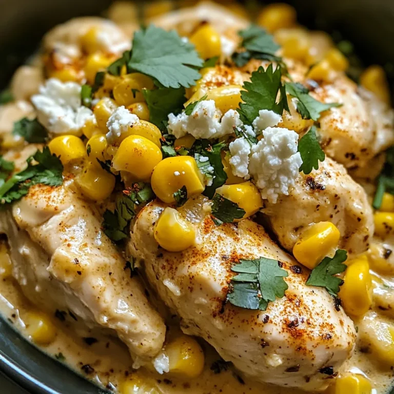 Slow Cooker Street Corn Chicken: Creamy Comfort in Every Bite