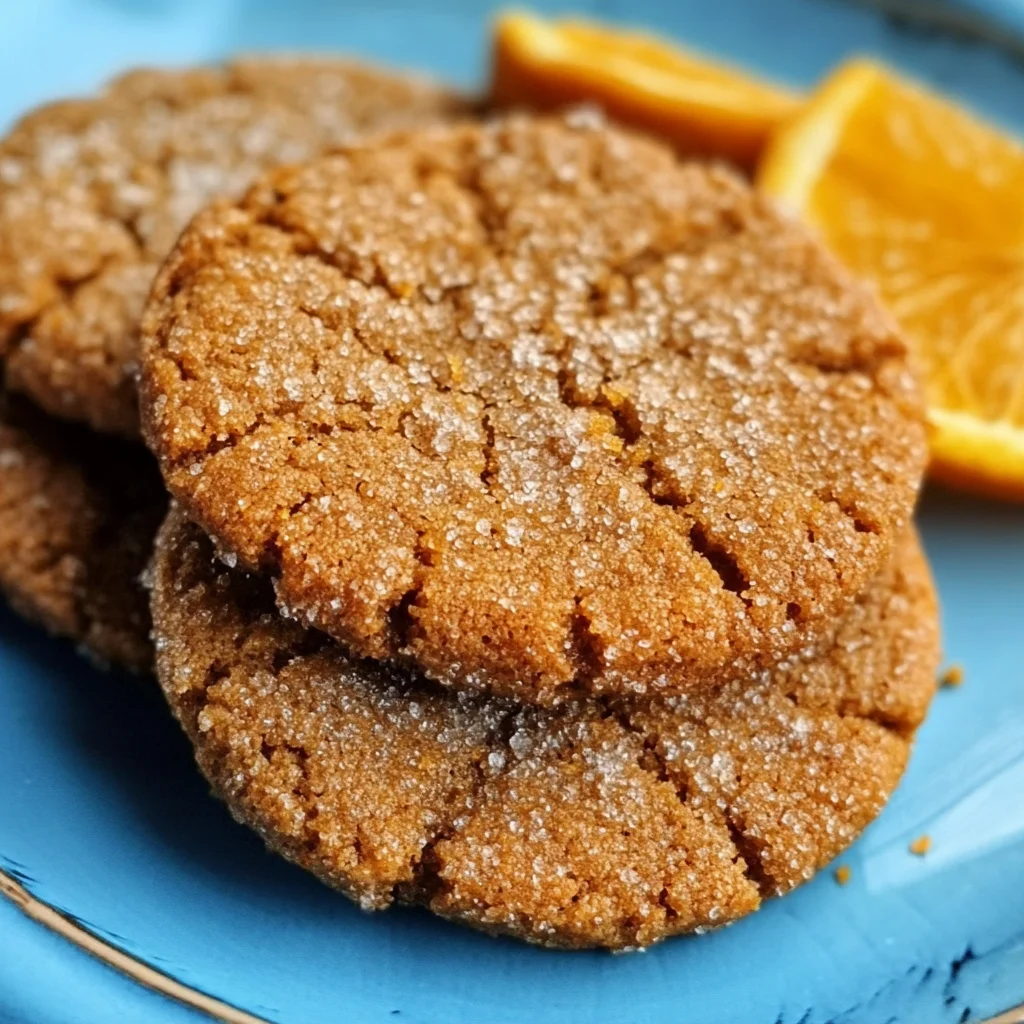 Spicy Orange Ginger Cookies