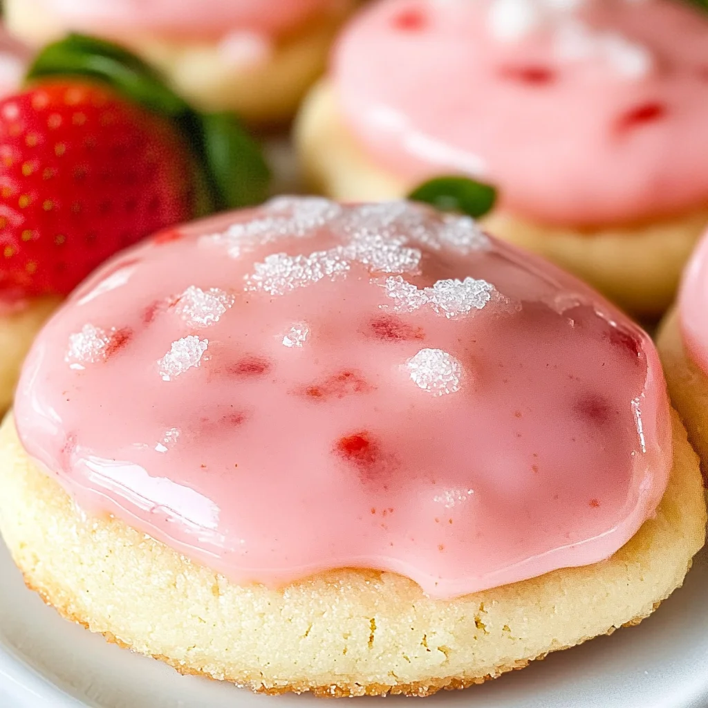 Strawberry Lemonade Melt Away Cookies