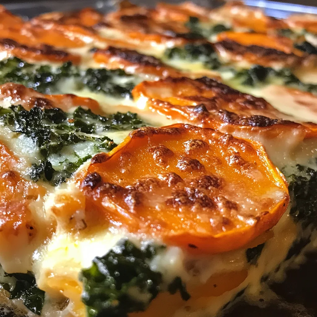 Sweet Potato Kale Gratin is a must-try comfort dish!