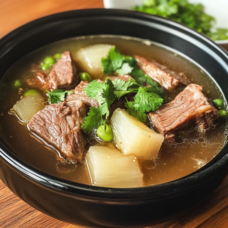 Taiwanese beef Rib and Daikon Soup