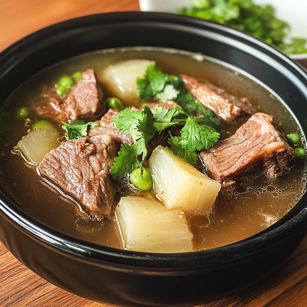 Taiwanese beef Rib and Daikon Soup