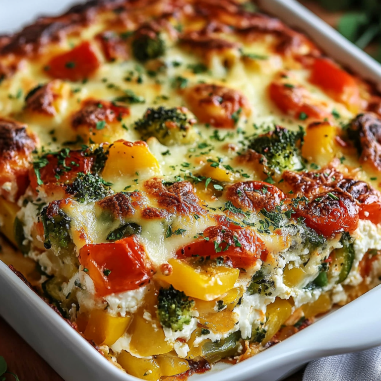 High-Protein Cottage Cheese Veggie Bake